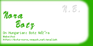 nora botz business card